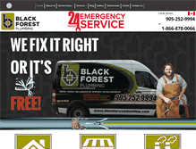 Tablet Screenshot of blackforestplumbing.com